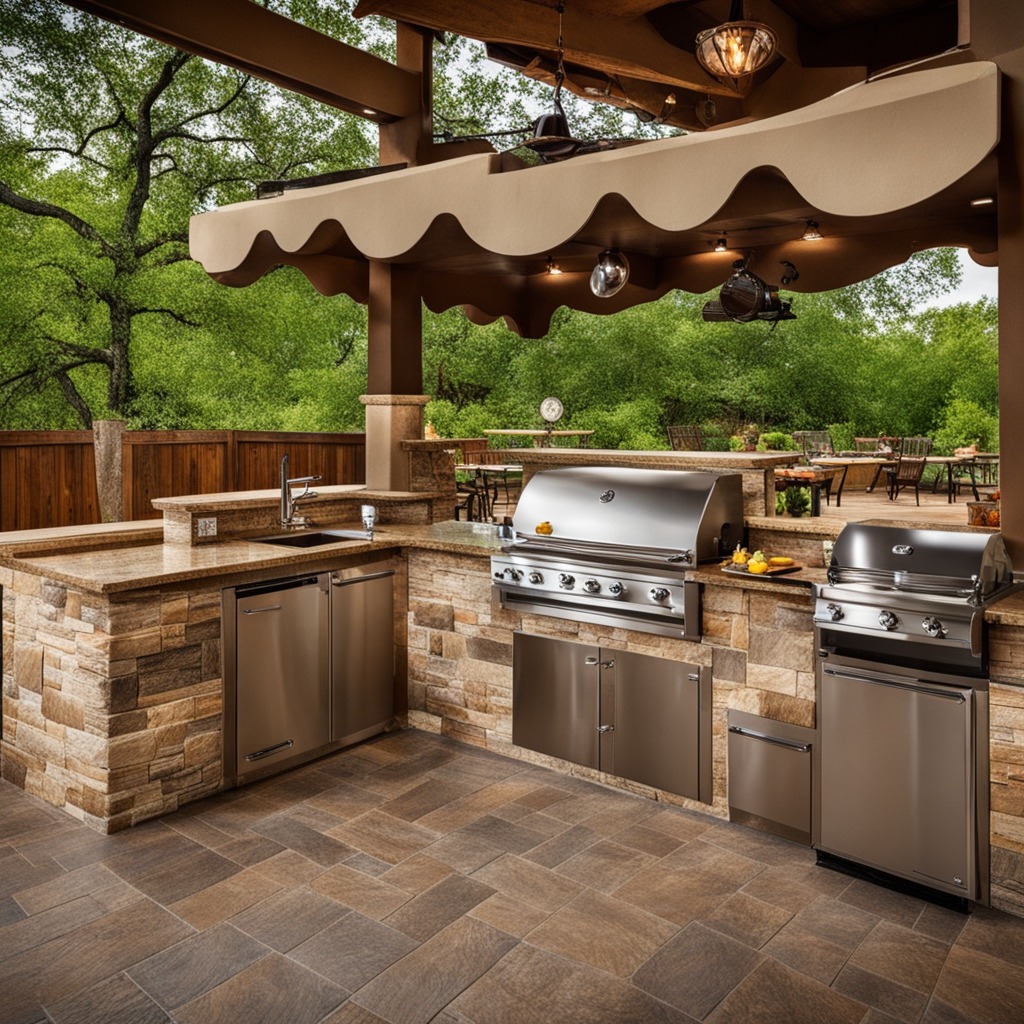 outdoor kitchen
