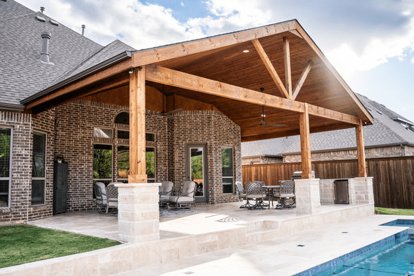 Custom Wood Patio Covers in Denton Texas