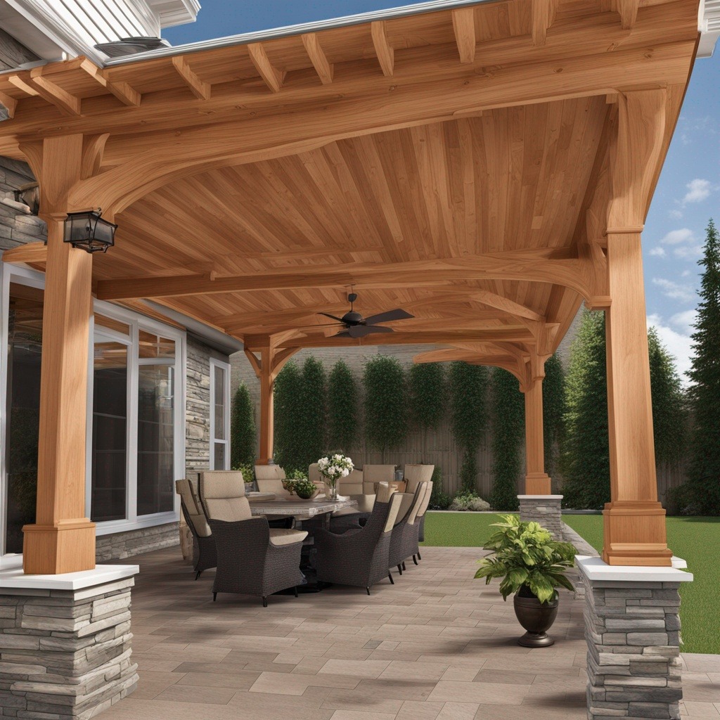 Custom Cedar Patio Covers in Denton Texas