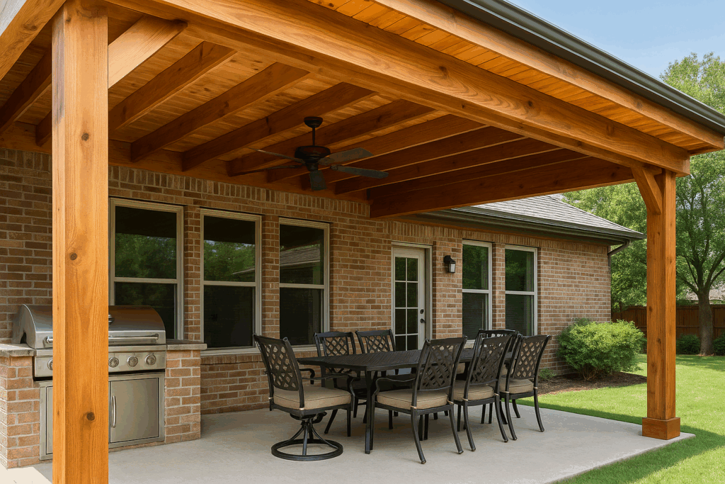 Attached Cedar Patio Covers