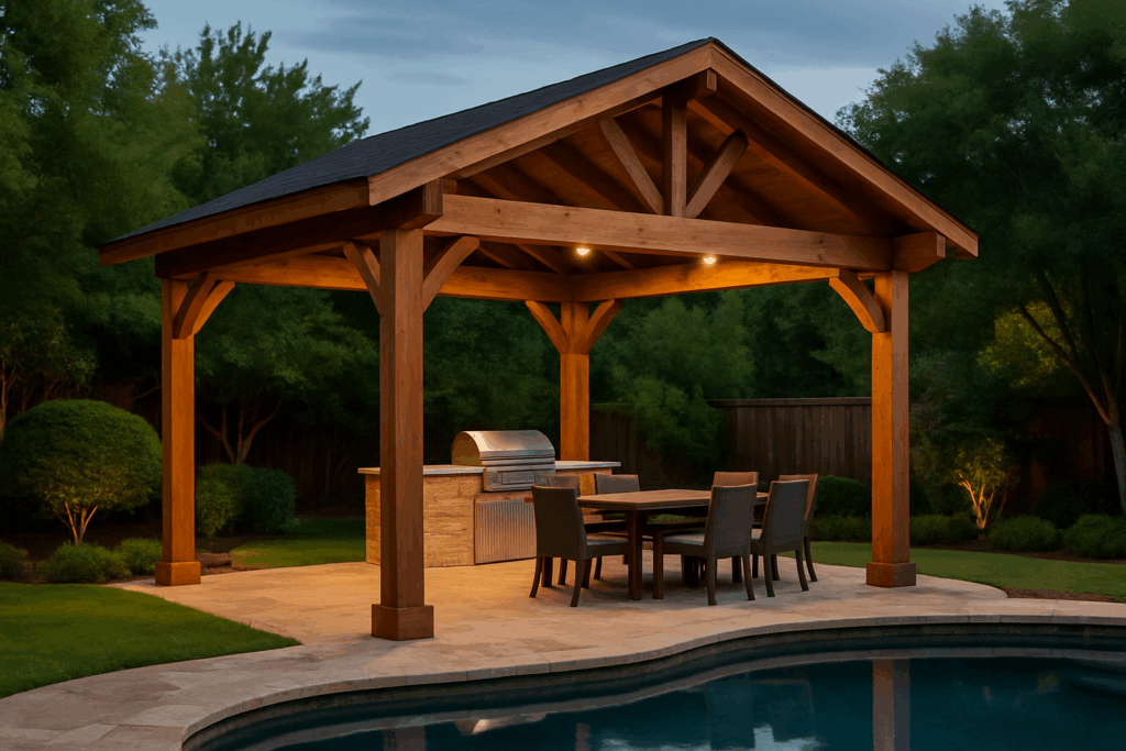 Freestanding Cedar Patio Covers
