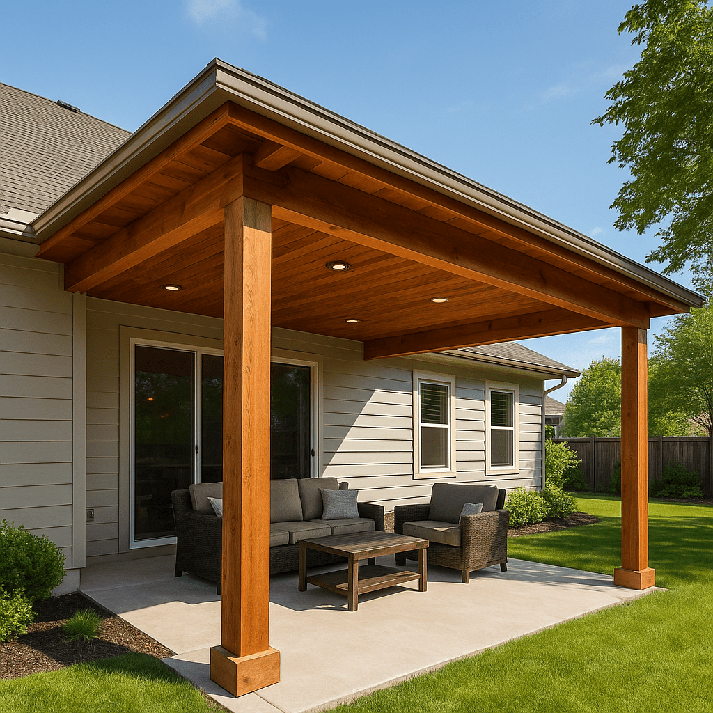 Attached Cedar Patio Covers