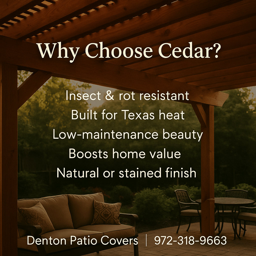 Cedar Patio Covers Denton TX