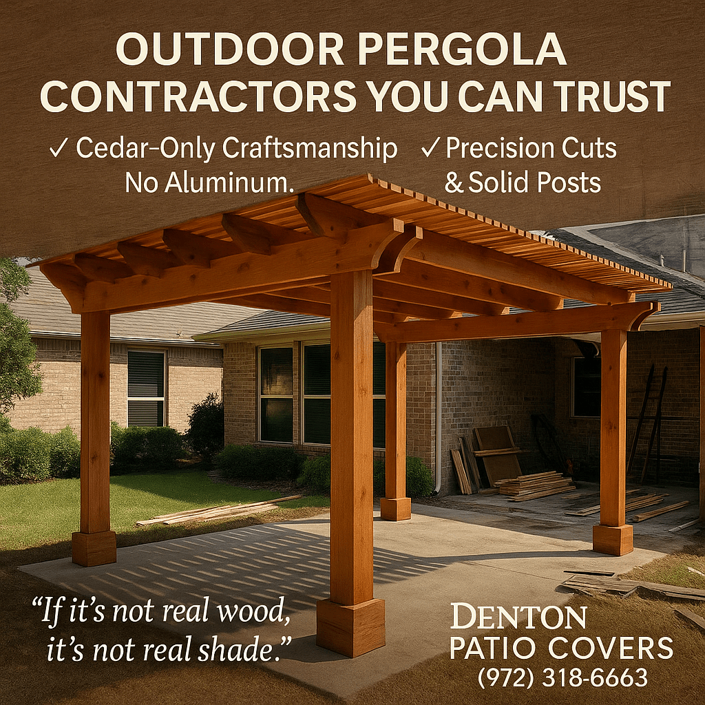 Outdoor Pergola Contractors You Can Trust