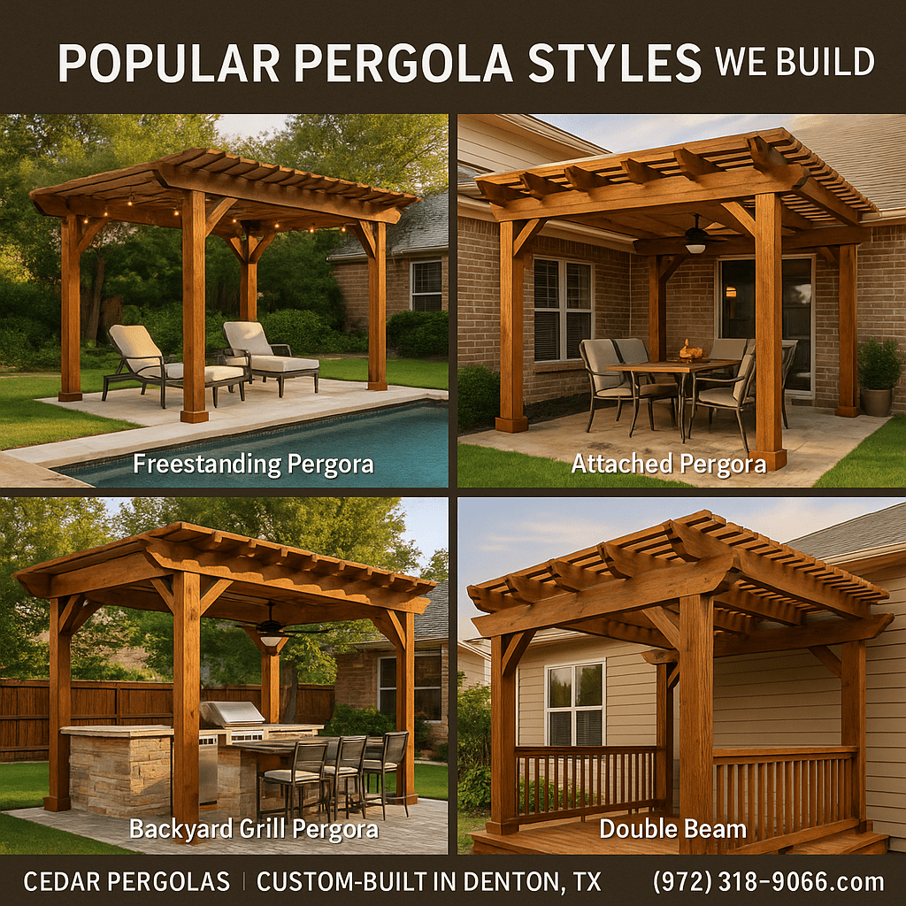 Popular Pergola Styles We Offer